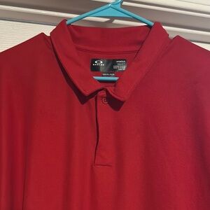 Oakley Men's Red Polo Shirt